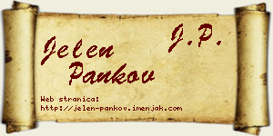Jelen Pankov vizit kartica